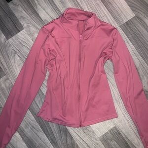 SOLD ON DEPOP 2/2 | Pink Women’s Workout Zip-Up